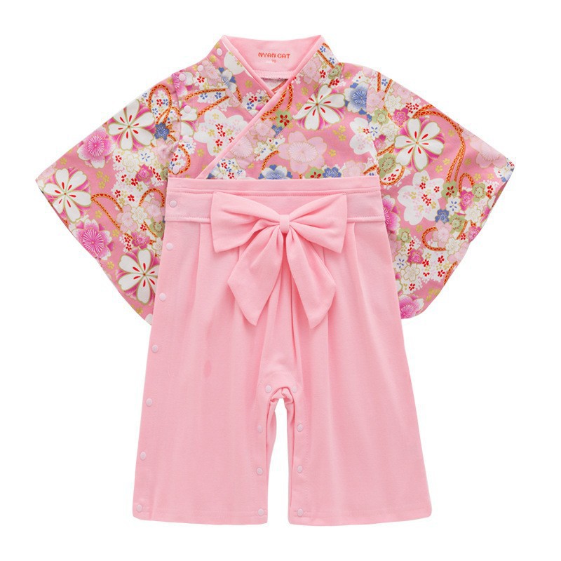 Romper Onesie Baby - Girls Long Sleeve Baby Kimono Romper
