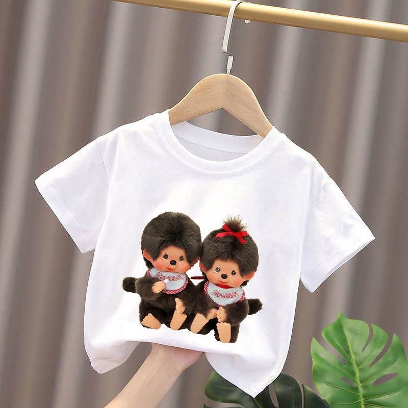 Baby Clothing Gifts - Monchhichi Kids T-shirts Anime Figures Boys