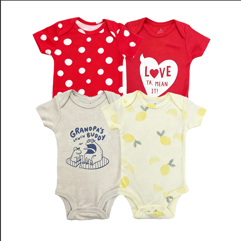 Baby Clothing Next - 4PCS/LOT Cotton Baby Bodysuits Newborn Baby