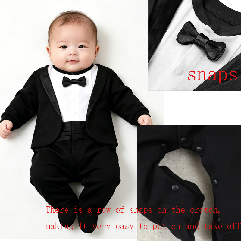 Newborn Boy Gentleman Tuxedo F - Romper Onesie Baby recensione e prezzo