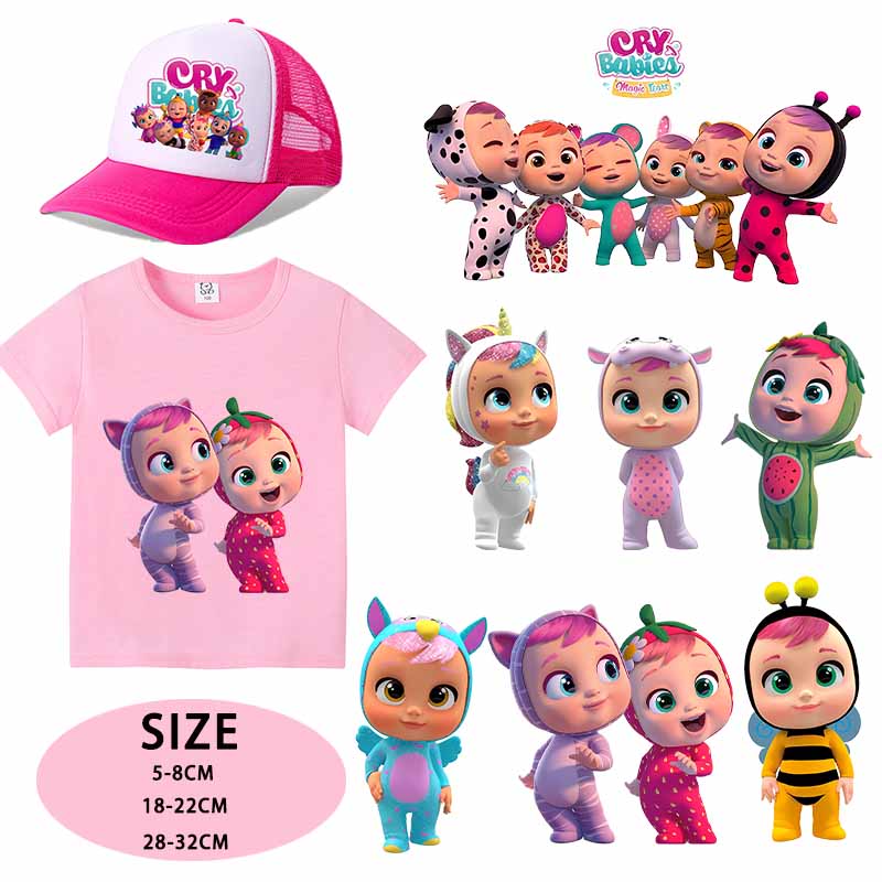 Crying Babies Iron on Patches  - Baby Clothing Gifts recensione e prezzo