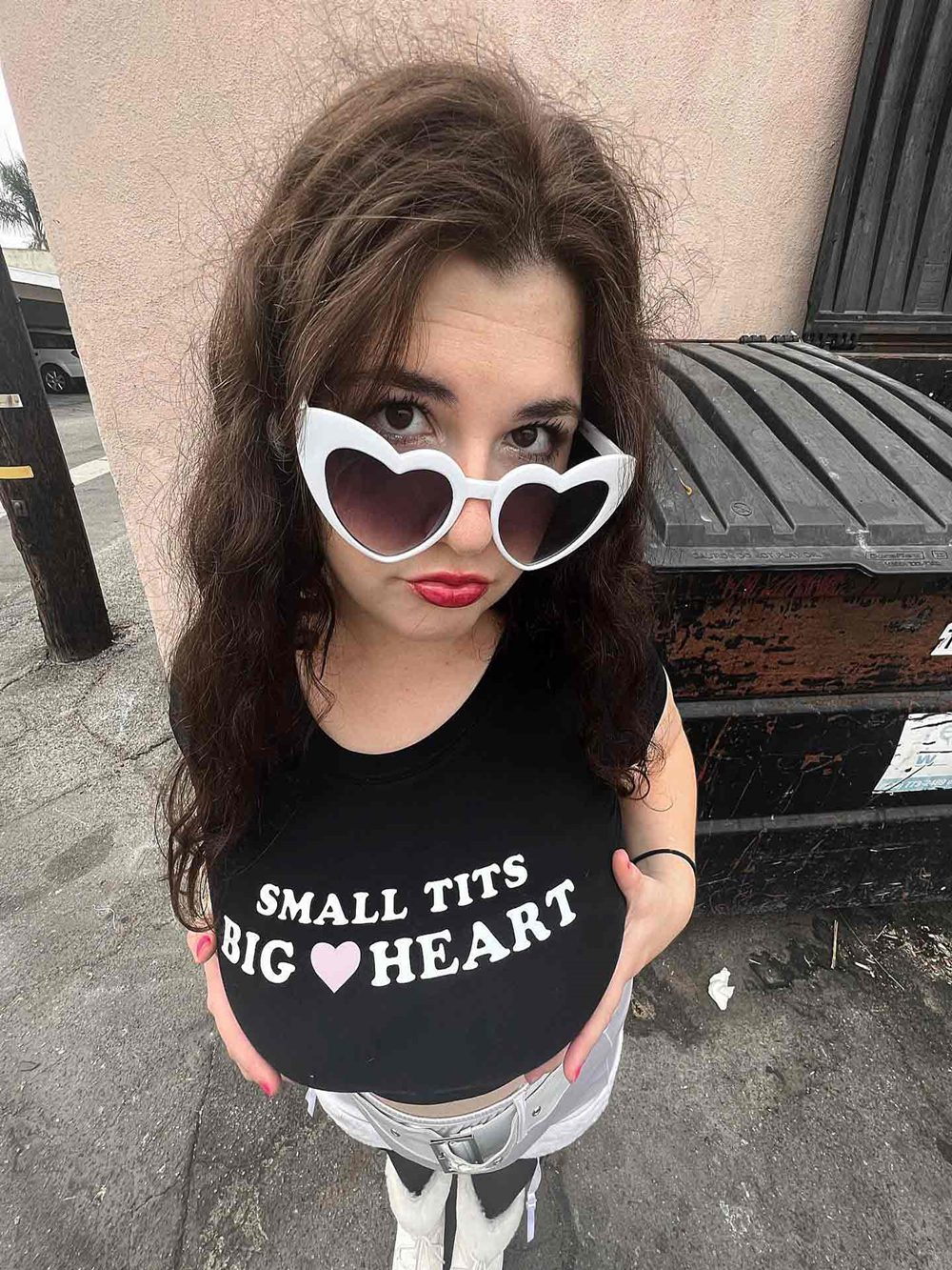 Small But Big Heart Y2K Baby T - Baby Y2K Clothing recensione e prezzo