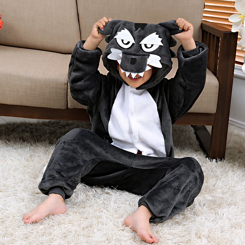 Child Boys Grey Wolf Panda Bir - Romper Onesie Baby recensione e prezzo