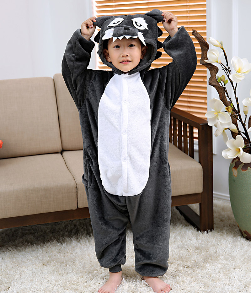Child Boys Grey Wolf Panda Bir - Romper Onesie Baby recensione e prezzo