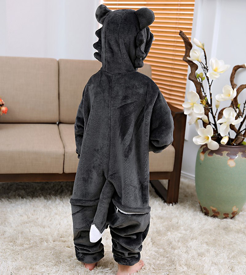Child Boys Grey Wolf Panda Bir - Romper Onesie Baby recensione e prezzo