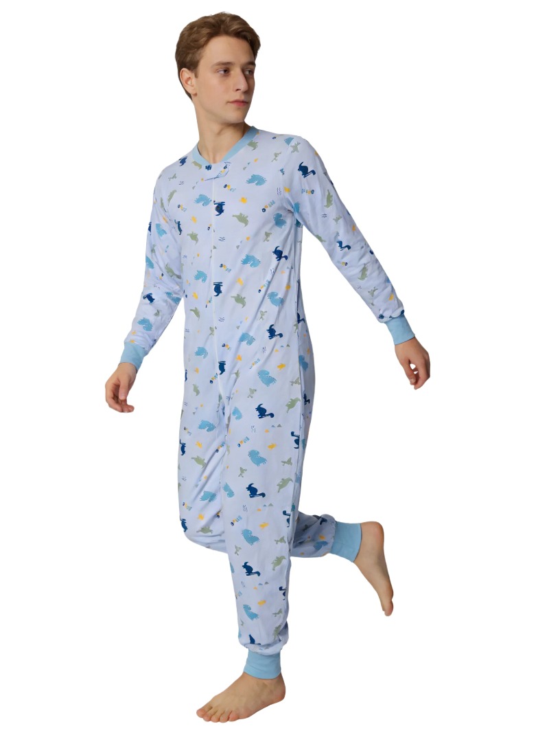 XXXL Adult Underwear Blue Dino - Romper Onesie Baby recensione e prezzo