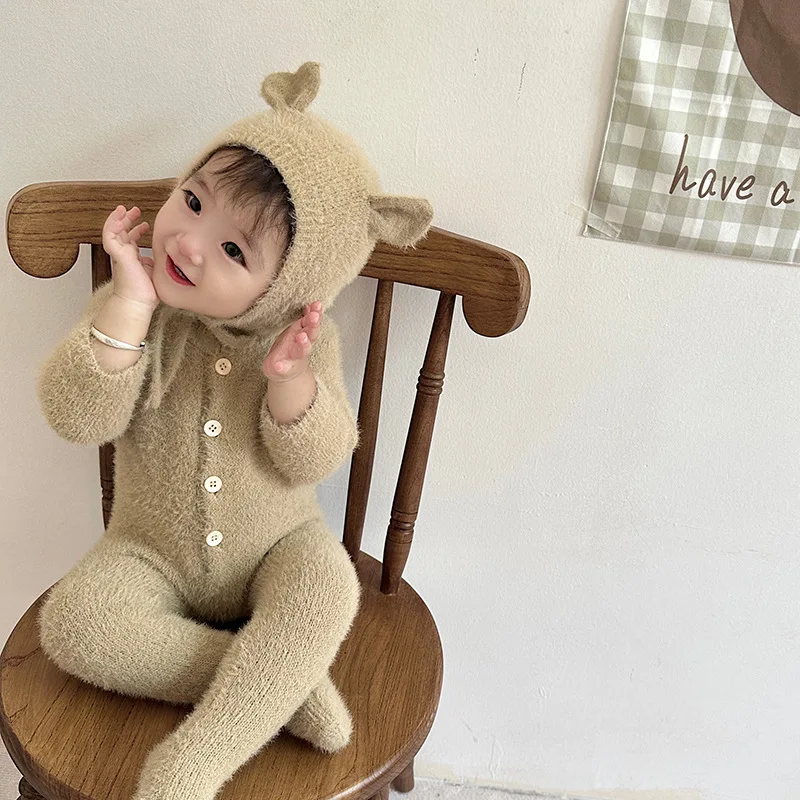 Newborn Baby Mink Fur Romper w - Romper Onesie Baby recensione e prezzo