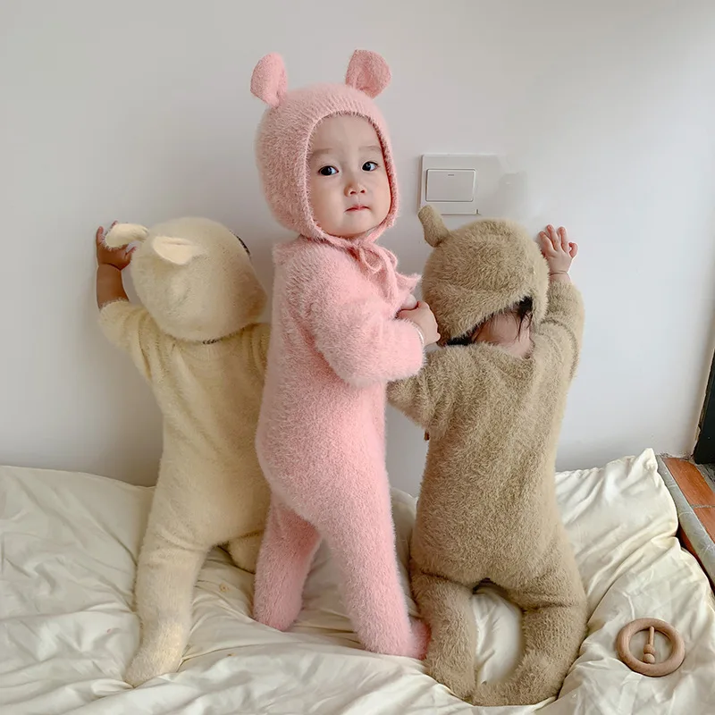 Newborn Baby Mink Fur Romper w - Romper Onesie Baby recensione e prezzo