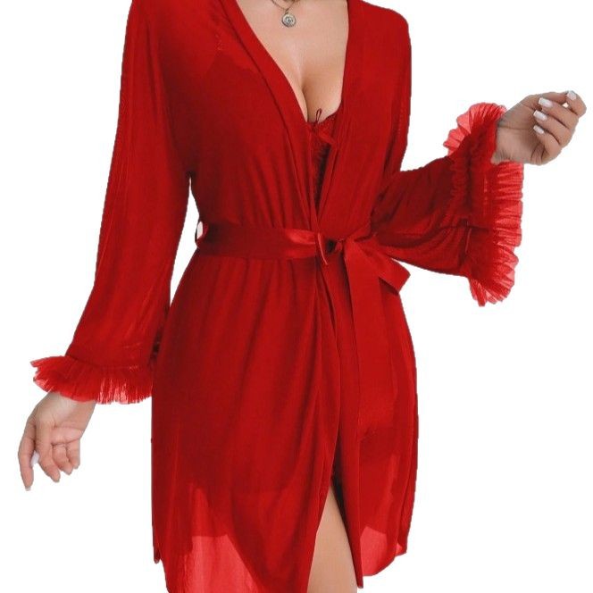 Women Sexy Robe Lingerie Set L - Baby Gown Nightwear recensione e prezzo