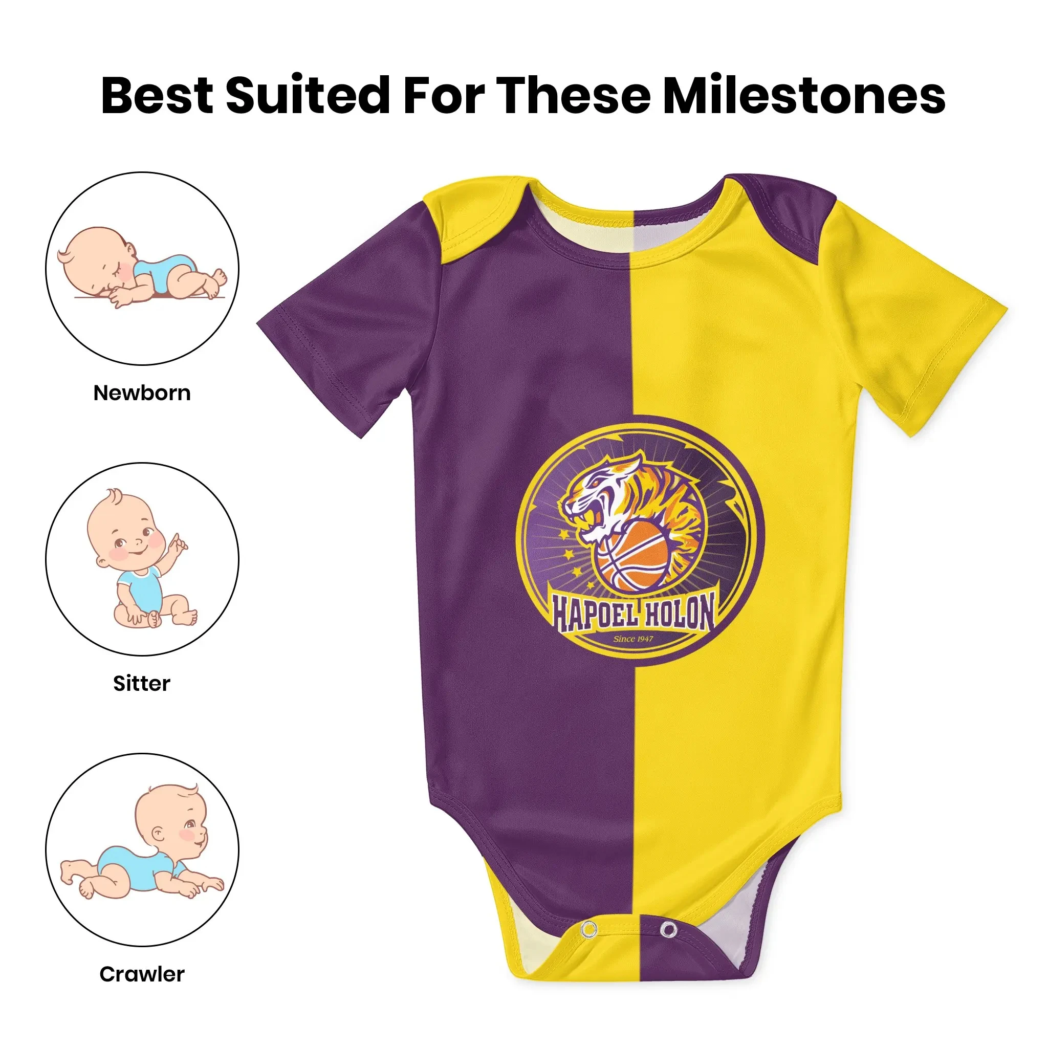 Hapoel Holon Basketball Baby B - Romper Onesie Baby recensione e prezzo